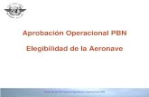 Aprobación Operacional PBN Elegibilidad de la Aeronave · Curso de la OACI para la Aprobación Operacional PBN . Carta de Cumplimiento • Para aeronaves con sistemas “legacy”