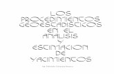 Ing. Edmundo Tulcanaza Navarro...lo general métodos convencionales tales como el promedio estadístico, el método de polígonos, del inverso de la distancia al cuadrado, histogramas,