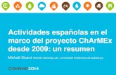 Actividades españolas en el marco del proyecto ChArMEx ...€¦ · Actividades españolas en el marco del proyecto ChArMEx desde 2009: un resumen Michaël Sicard, Remote Sensing