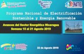 Programa Nacional de Electrificación Sostenible y Energía ......2019/08/21  · NUEVA SEGOVIA 57 Viviendas 298 Hab. C$0.81 MM MIERCOLES 21 AGOSTO 2019 “LOS PINOS” PRINZAPOLKA,