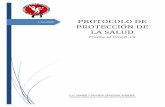 PROTOCOLO DE PROTECCIÓN DE LA SALUD · 2020. 10. 6. · PROTOCOLO DE PROTECCIÓN DE LA SALUD Frente al Covid-19 2 1. Ámbito 1.1. Modalidad deportiva Sambo y Defensa Personal. 1.2.
