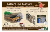 Tallers de Natura - sqvnatura.org€¦ · MENGEN ELS MUSSOLS !! Dimarts 27 de març De 17 a 20 h al Club excursionista Sant Quirze del Vallès. C/CAPCIR, 1-3 Informació i inscripcions:
