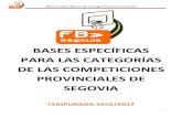 Aneja Segovia - BASES ESPECÍFICAS PARA LAS CATEGORÍAS DE …aneja.magix.net/20162017/documentos/Bases_Generales... · 2016. 11. 20. · Inscripción en la Liga 50 € Bal30 septiembre