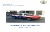 MEMORIA ACTIVIDADES 2011-2014 - Ayuntamiento de Collado ...€¦ · - Campañas de control de velocidad, siendo controlada en las mismas la velocidad de circulación de 1833 vehículos.
