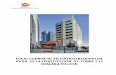 LOCAL COMERCIAL EN EDIFICIO RESIDENCIAL AVDA. DE LA ... · DE LA CONSTITUCIÓN, 87, TORRE 2-L5 COSLADA (Madrid) IDENTIFICACIÓN DEL INMUEBLE Local en planta baja, en edificio terminado,