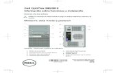 Dell OptiPlex 390/3010 Minitorre: vista frontal y posterior...Ranuras para tarjetas de expansión (4) 15. Ranura para cable de seguridad 16. Anillo del candado Sobremesa: vista frontal