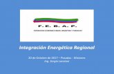 Integración Energética Regionalcpaim.com.ar/sites/default/files/u6/20 de OCTUBRE de 2017 FEBAP... · 20 de Octubre de 2017 – Posadas - Misiones Ing. Sergio Lanziani Integración