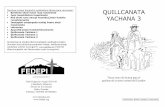 QUILLCANATA YACHANA 3 · 19-julio-2007 Edición bilingüe para profesores 124 Basado en el texto Ñaupajman yachashpa catishun 1.982 por Manuela Lema Ch. y José Luis Yuquilema