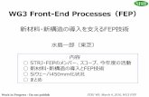 WG3 Front-End Processes FEP - JEITAsemicon.jeita.or.jp/STRJ/STRJ/2015/2015_14_FEP.pdf · 造が、新規プロセス技術の採用により、今後のデバイ スへの導入が可能となりつつある。