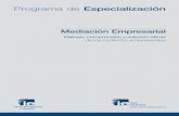 programa especializacion mediacion empresarial 2€¦ · práctico y su reflexión acerca del futuro de la mediación y la solución extrajudicial de conflictos en España. pprograma