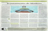 chrdivulgar.org · E Editorial El juramento de Maduro Haciendo gala de su cariz despótico, Maduro pretende que las palabras y principios signifiquen 10 que él quiera.