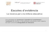 La recerca per a la millora educativa - Fundació Jaume Bofill · sobre què funciona en la millora de l’educació, on els . grups de recerca educativa. siguin protagonistes. 3.