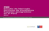 Estudio de Mercado XXX - País...Estudio de mercado / Servicios de Enseñanza Superior en Perú – Año 2014 Página 5 Lo primero a sugerir, es que se dicte un curso presencial en