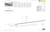3602 Ficha técnica/Data sheet · 3615 056 CDRD (codo a derecha) 3602+8212 empotrado con omegas (8212) Make the ceiling cut with 44mm wide. The length and the shape depends on the
