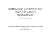 New Digitalización en el sector agroalimentario. Tendencias y contexto · 2019. 11. 13. · digitalizaciÓn y nuevos modelos de negocio en el sector agroalimentario andrés montero