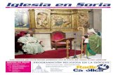 Iglesia en Soria · 2018. 9. 18. · I. glesia en Soria. HOJA DIOCESANA DE OSMA-SORIA • DELEGACIÓN DE M.C.S. • AÑO XXV - Nº 603 • 16-30 SEPTIEMBRE 2018. Iglesia en Soria.