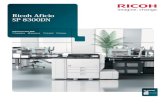 Ricoh Aficio SP 8300DN - Sistemas Operativossistemas-operativos.com.ar/folletos/SP8300DN.pdf · De escritorio Escaneo de rayo láser e impresión electrofotográﬁca con revelador
