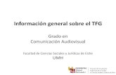 Información general sobre el TFG - UMHcau.edu.umh.es/wp-content/uploads/sites/811/2013/... · Estructura memoria del TFG • Resumen/ abstract/ palabras clave/ key words. En castellano