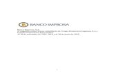 Banco Improsa, S.A. (Compañía costarricense subsidiaria de … · 2019. 10. 31. · ESTADOS DE RESULTADOS INTEGRALES POR NUEVE MESES QUE TERMINARON EL 30 DE SETIEMBRE DE 2019 Y