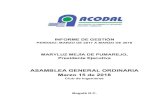 ASAMBLEA GENERAL ORDINARIA Marzo 15 de 2018 - Asociación Colombiana de Ingeniería ...acodal.org.co/wp-content/uploads/PDFs/Esal/1-Informe... · 2018. 5. 2. · La perspectiva de