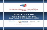 POLÍTICAS DE TRATAMIENTO DE DATOS PERSONALESunidadmedicarionegro.com/DOC/POLITICAS.pdf · 2018. 3. 22. · de 2014 que regula lo relacionado al Registro Nacional de Bases de Datos.