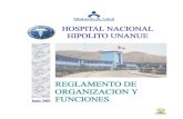 Hospital Nacional Hipólito Unánue – Reglamento de ... · Hospital Nacional Hipólito Unánue – Reglamento de Organización y Funciones 2003 4 D. ÓRGANOS DE APOYO 1. Oficina
