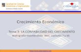 Presentación de PowerPointinmaculadaalvarez.net/wp-content/uploads/2014/05/Tema-3.pdf · Tema 3: La contabilidad del crecimiento • 3.1 La contabilidad del desarrollo • 3.2 El