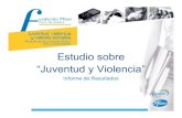 Estudio sobre “Juventud y Violencia” · relacionados hoy con la juventud española, las causas que puede haber detrás de estas manifestaciones violentas, los diferentes niveles