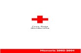 Cruz Roja Hondureæa - CIDBIMENAcidbimena.desastres.hn/docum/bimena/memoria 2002-2004.pdf · Cruz Roja Hondureña no puede abstraerse de esta guía, por lo tanto, a todo nivel deberá
