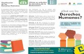 ¿Qué son los Derechos Humanos? - Quintana Roo · 2019. 12. 10. · de los Derechos Humanos Es conveniente indicar que el agrupamiento de los humanos en generaciones no significa