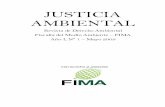 JUSTICIA AMBIENTAL - FIMA · 6 JUSTICIA AMBIENTAL N° 1 – MAYO 2009 Respecto al derecho constitucional a vivir en un medio ambiente libre de contaminación, se examina su alcance