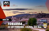 RUTA BTT TOBARRA...Tobarra cuenta con una población cercana a los 8.000 habitantes de los que 6.600 pertenecen al núcleo principal y el resto se distribuyen en seis pedanías: Cordovilla,