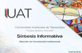 Presentación de PowerPoint - 2019/01/17  · bienvenida a alumnos en Medicina TAMPICO, Tam.- Al poner- se en marcha el ciclo esco- lar 2019-1 de la Universidad Autónoma de Tamaulipas