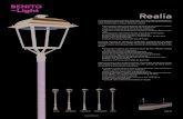 Realia - EDDEP · 2019. 1. 30. · Realia Luminaria clásica con un diseño modernista. Incorpora todos los detalles téc-nicos necesarios para vestir espacios históricos y entornos