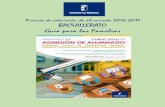 Proceso de admisión de alumnado 2016-2017 ......Castilla-La Mancha convoca, anualmente, el proceso de admisión de alumnado en centros docentes públicos y privados concertados de