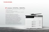Impresora multifuncional en blanco y negro Hasta ... - Toshiba€¦ · e-STUDIO2329A/2829A de Toshiba. La multifuncionalidad nunca fue tan simple y tan potente a la vez. Imprime con