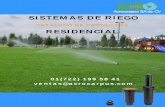 SISTEMAS DE RIEGO - Acrocarpus · • Ciclos de riego: Elección del día de la semana • 1 minuto a 12 veces por hora de riego, incrementos de 1 minuto • Arranque manual con tiempo