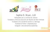 Sophia D. Bryan, LLBparlamericas.org/uploads/documents/SophiaBryan_S3_PPT_ESP.pdfSolución: Promover el emprendimiento como una opción viable para mujeres y jóvenes •El índice