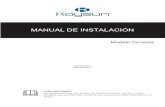 MANUAL DE INSTALACIÓN - Kaysun · 2018. 8. 20. · Manual de usuario de tamaño, a veces las conexiones de tubería necesitan que se instale un conector de Otros 1 Manual de instalación