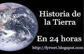 Historia de la Tierra En 24 horas - mclibre.org · Autor: Akshat, GFDL. 13 h 18 min Primeros organismos con respiración aerobia. 14 h 24 min Se forma el cráter más antiguo que