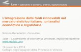 L'integrazione delle fonti rinnovabili nel mercato elettrico italiano: … · 2016. 5. 14. · Rapporto statistico 2012. AEEGSI. Rapporto 428/2014/I/eel. Capacità di generazione