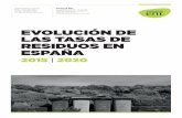 EVOLUCIÓN DE LAS TASAS DE RESIDUOS EN ESPAÑA · 5 La figura impositiva dominante para el cobro del servicio de gestión de residuos son las tasas. En el periodo 2015-2020, los municipios