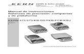 Manual de instrucciones Balanzas de precisión/ compactas y ...€¦ · KERN & Sohn GmbH Ziegelei 1 D-72336 Balingen E-Mail: info@kern-sohn.com Tel: +49-[0]7433- 9933-0 Fax: +49-[0]7433-9933-149