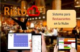 New Sistema para restaurantes en la nube · 2020. 6. 16. · Nube Tu información segura y perpetua en la nube sin riesgo de virus. Multisucursal, toda la información en un solo