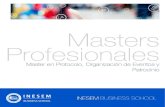 Masters Profesionales · 1. Supervisión y seguimiento de eventos 2. Coordinación de recursos y proveedores: puntualidad, protocolo, seguridad y coordinación de servicio técnico