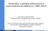 Inversión, cambio estructural y crecimiento en México: 1980-2015.€¦ · II. Una contabilidad del crecimiento Cuadro 2. México: Contribuciones al crecimiento del PIB real de componentes