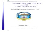 UNIVERSIDAD PERUANA LOS ANDES...e. Haber realizado, concluido y publicado 4 trabajos de investigación en las áreas de su especialidad, dentro del sistema universitario. f. Haber