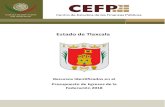 Estado de Tlaxcala - CEFP · Estado de Tlaxcala, así como su desglose en los ramos que integran el Gasto Federalizado, se presentan a continuación: El desglose de la asignación