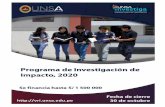 BASES DEL FONDO CONCURSABLE - Proyectos de Investigación ...vri.unsa.edu.pe/wp-content/uploads/2020/04/PROGRAMA-DE-IMPAC… · Marco Legal 1. Constitución Política del Perú. 2.
