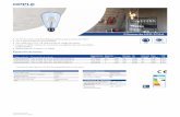 Filamento LED ST64 - opple.compano.com€¦ · Filamento LED ST64 Su forma clásica de bombilla garantiza una sustitución fácil Luz a plena potencia instantánea Sin radiación